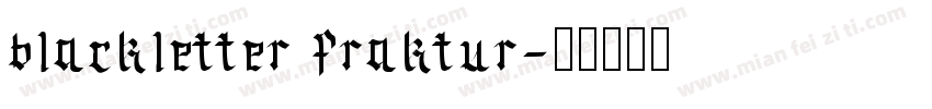 blackletter fraktur字体转换
